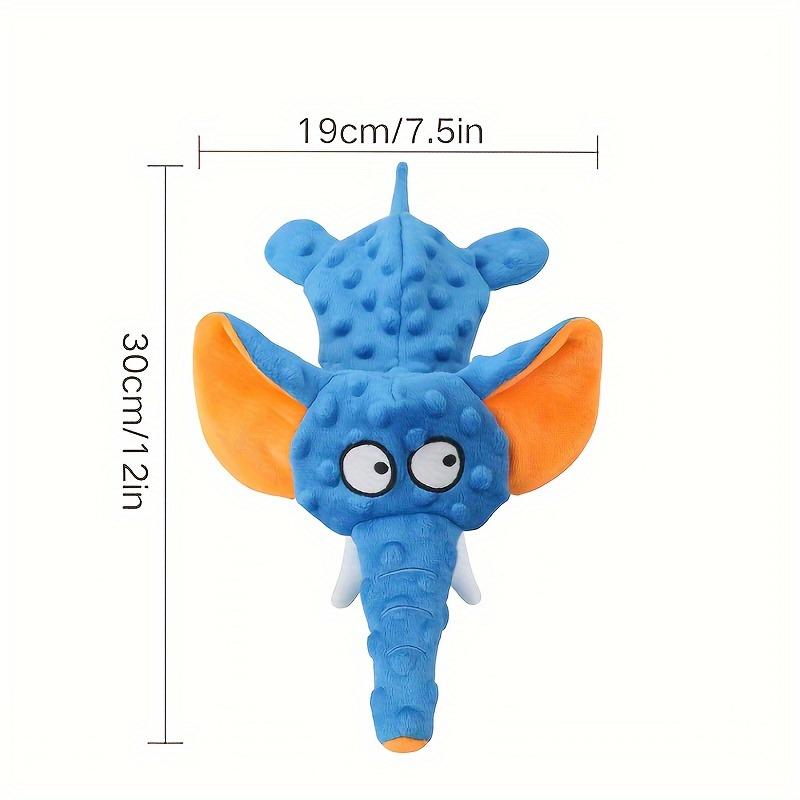 Indestructible Bite-Resistant Dog Chew Toy, Squeaky Elephant Plush Teeth Cleaning Toy, For Small Medium Large Dogs Pet Supplies