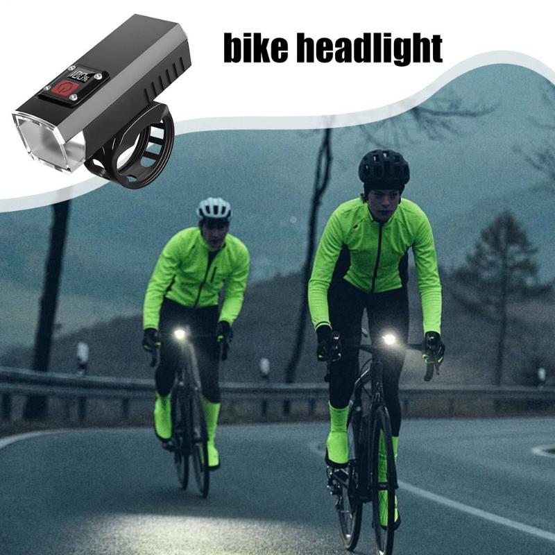 Bicycle Headlight Usb Rechargeable Cycling Safety Front Lamp Waterproof High Brightness Bike Flashlight For Night Riding Lamp