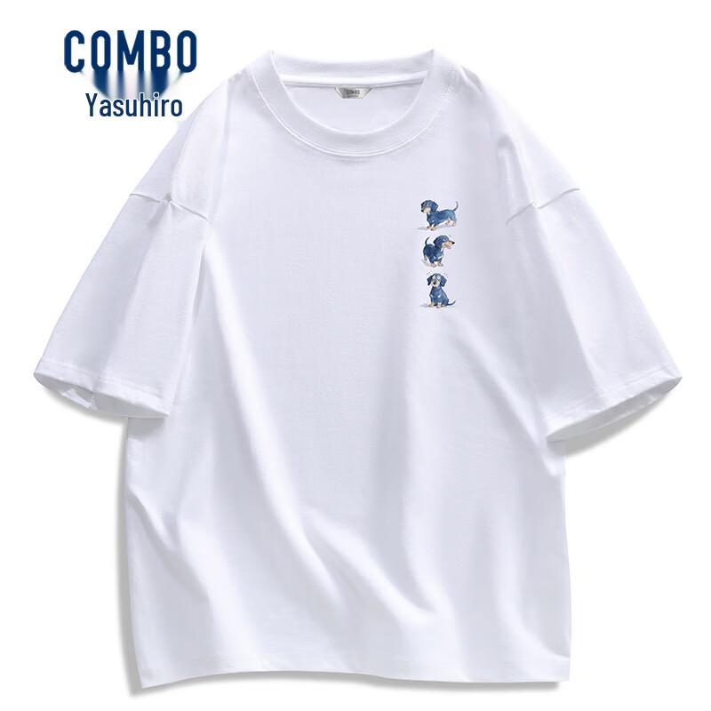 Kangbo Men s 100% Cotton Breathable Loose Fit Summer Short Sleeve T-Shirt 190