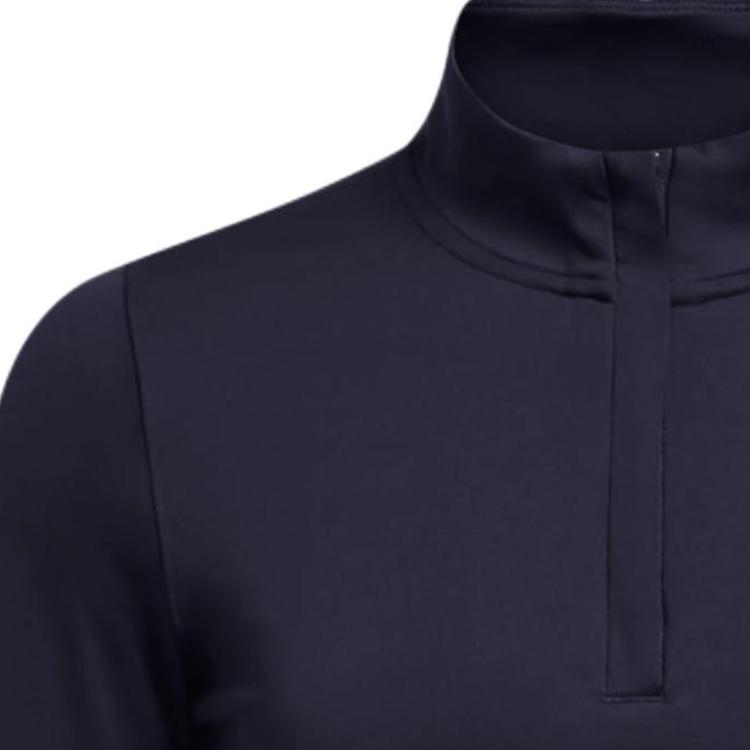 Under Armour Solid Color Breathable Stand Collar Pullover Long Sleeve Sweatshirt Women sweatshirt Navy-Blue 1383614-410