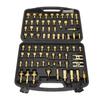 77pcs Automotive Air Conditioning Leak Test Kit Brass Ac Leak Detection Tools Connector Repair Kit for Car Auto AC