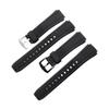 20mm Silicone Rubber Watch Strap with Convex Joint, Black, for Men and Women, Sport Watch Band, Bracelet, Accessories for Casio Edifice EF-552 (Black,