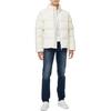 Calvin Klein Solid Color Loose Fit Stand Collar Zipper Down Long Sleeve Jacket Men Jacket White J400469YBI