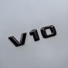 2015 3D Sharp V6 V8 V10 V12 Lettres Chiffres ABS Emblème de Voiture Garde-boue Badge de Décharge Plaque Nom Logo Autocollant Chrome Noir