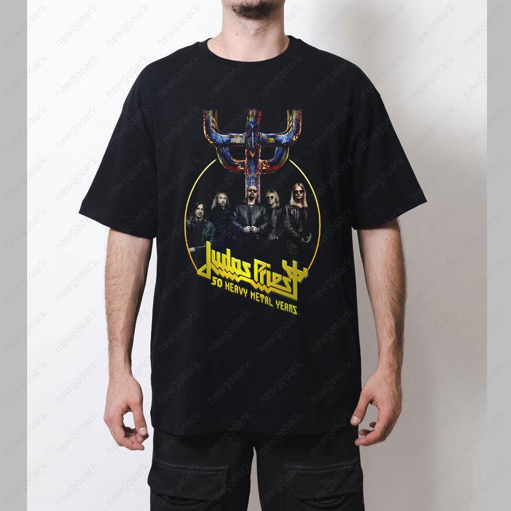 Heavy Metal Band JUDAS PRIEST Printed Tshirt Men Women Cotton Hip Hop Y2K Harajuku Tshirt Short Sleeve Streetwear Top Tshirt S