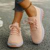 Women'S Casual Athletic Shoes - Breathable Mesh Thick Sole Sneakers, Lightweight Lace-Up Running Shoes, Comfortable