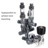 Dual Aquarium CO2 Splitter With Bubble Counter For Fish Tank Planted Tank Efficient Gas Distribution Aluminum Alloy Construction