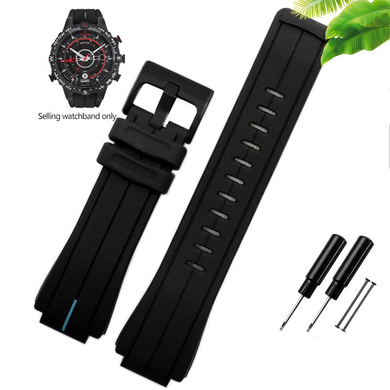 Rubber Watchband for Timex WATCH Tide T2N720 T2N721 TW2T76300 High Quantity Waterproof Silicone Leather Sport Strap 24*16mm
