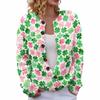 LXK-SPYK01 Sanpa crew neck cardigan new casual knitted sweater European and American jacket