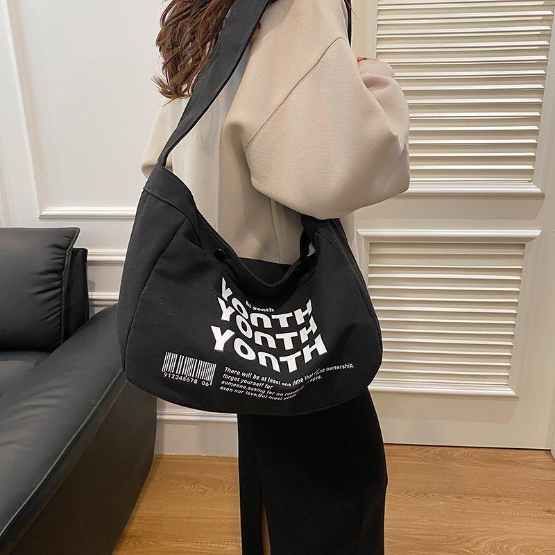 Student Class Backpack Women's Fashion College Style Briefcase Niche Simple Oblique Span Women's Bag