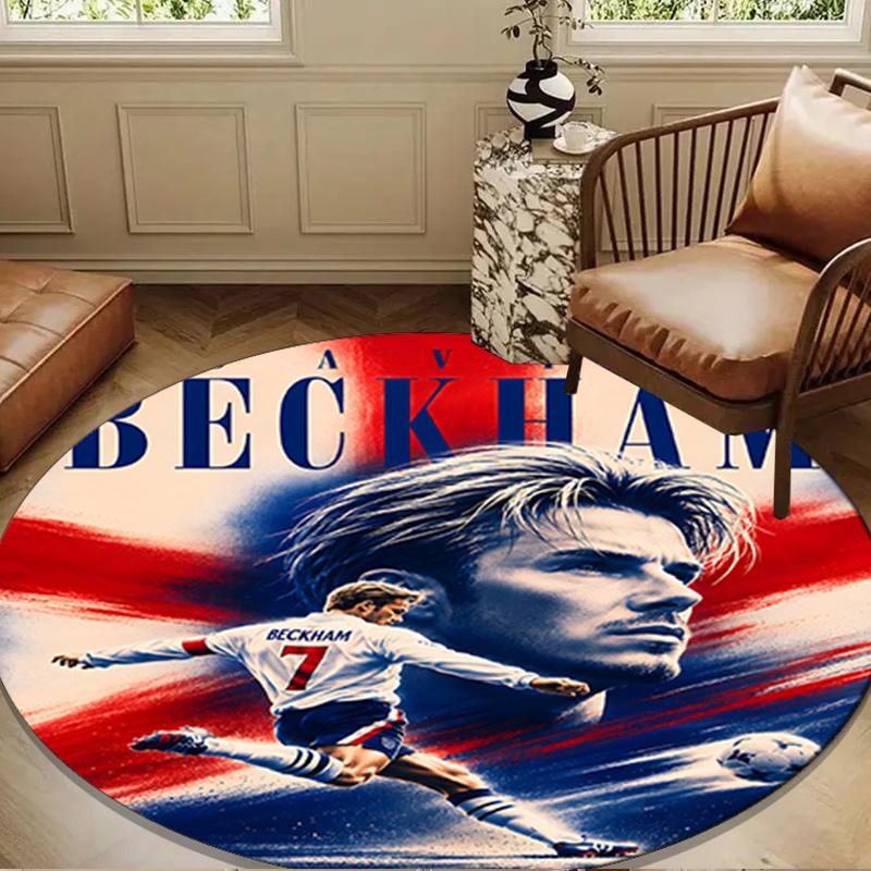 David Manchester United Legend Round mat Home Decor, Chair rug For livingroom,Bedroom, doormat home decor Birthday Gift Christmas Gifts