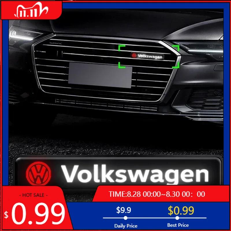 VW GTI GOLF 2026 Hot For VW VOLKSWAGEN Car Mid-net Lamp Badge Emblem Decoration Styling Auto Accessories For Volkswagen VW Sciro
