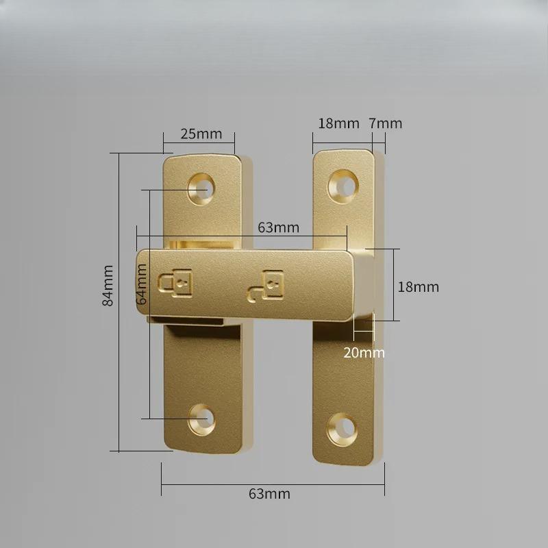 Zăvor cu limbă Zăvor mort Interior Fără găurire Încuietoare de ușă Baie Cataramă ușă glisantă Zăvor ușă glisantă Modă veche Montat la suprafață Ușă de cameră