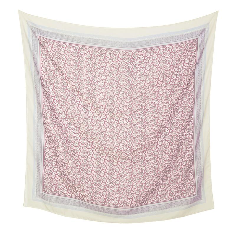 Malaysia Floral Printed 110 Square Scarf Muslim Hijab Women Elegant Shawls Ladies Casual Headscarf Turban Kerchief  Wholesale