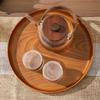 Food Tray Breakfast Dinner Vintage Round Serving Tray Imitation Wood Platte Tea Bathroom Organize Multi Purpose Storage Trays