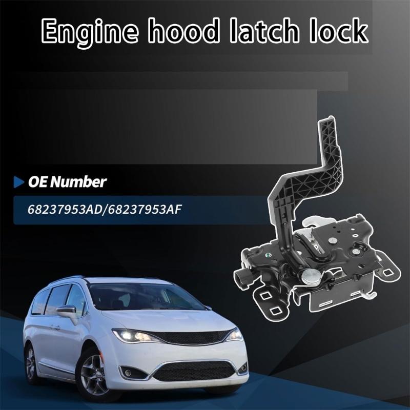 Engine Hood Latches Lock for 2017-2022 68237953AD 68237953AF 68237953AC Replacement Hood Lock Assembly Auto Part
