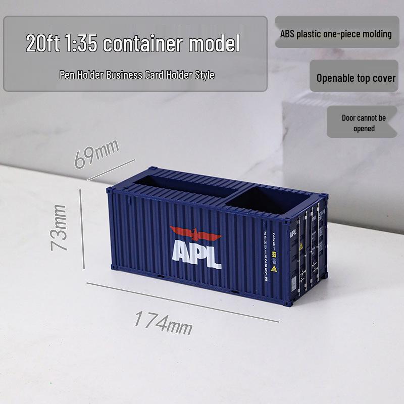 20ft 1:35 Container Model Ornament & Pen Holder Business Gift – Customizable with Graphics & Text