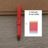 1Pc Ballpoint Pen + 8 Refills Black Blue Red Ink Gel Pen Bullet Tip 0.5mm Rollerball Pen School Office Supplies Stationery Pen