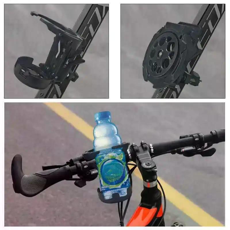 1/2Pcs Water Cup Bracket Holder Accessories Foldable Turntable Motorcycle Cup Holder For Handlebar Motorcycles Bottle Holder
