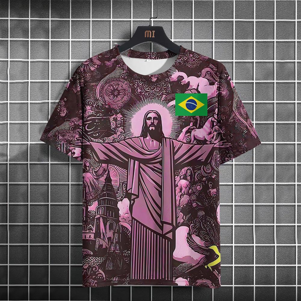 ETST 07 Zomer T-shirt Voetbal Training Top Brazilië Speciale Editie Zwart Grijs Voetbalshirt Heren Dames Outdoor Sneldrogend T-shirt S
