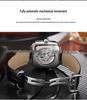 Durham Wei Men's High-End Automatic Mechanical Watch: Waterproof, Luminous, Hollow Design.