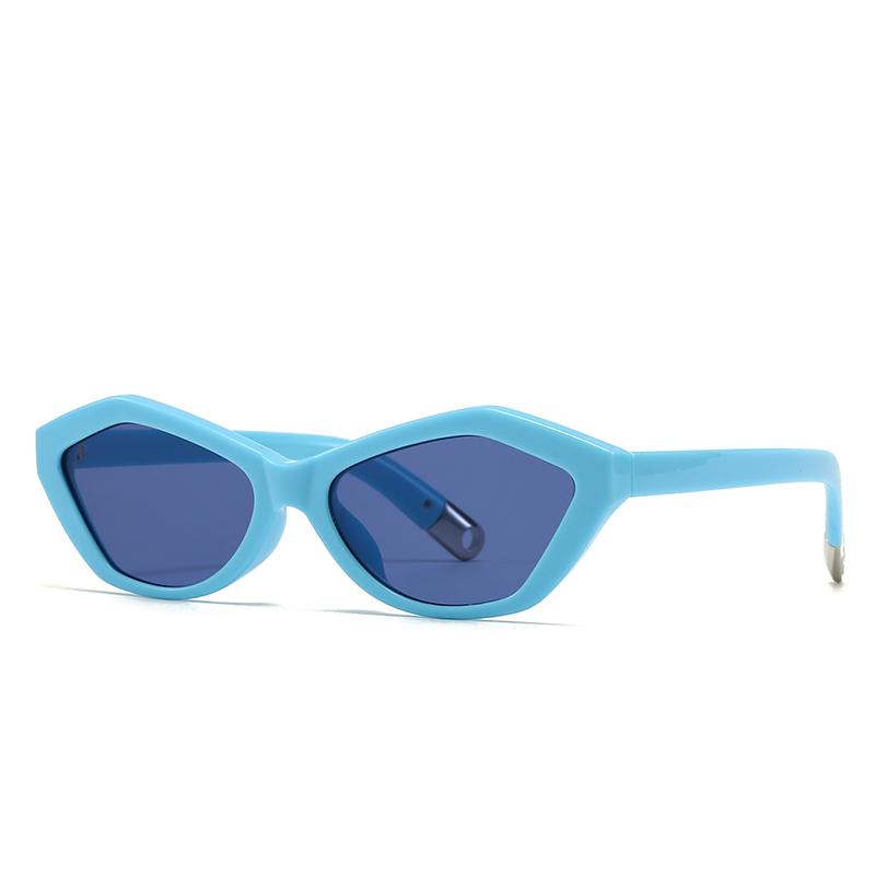 Cross-Border Specially Designed for Water Chestnut Cat-Eye Sunglasses Modern Retro Temples Decorative Sunglasses 2499