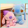 Entzückendes Stitch Plüschtier Weiches Schlafkissen Bequeme Kuschelpuppe Niedlich Blau und Rosa Geschenk