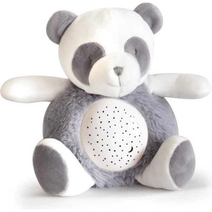 DOUDOU ET COMPAGNIE 3 lumières - VEILLEUSE PANDA musique - Bruit naturel