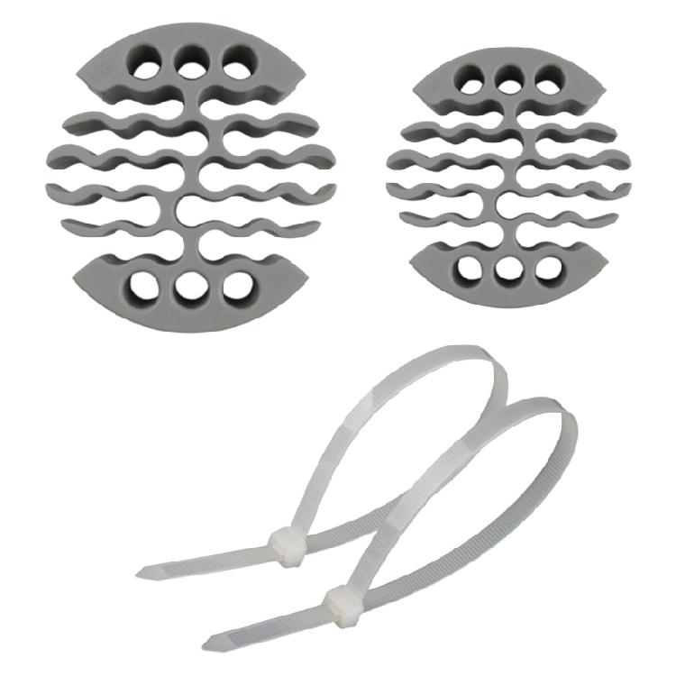 

2Pcs Networks Cable Bundle Comb Cable Organizing Tool Cord Holder Networks Room Cables management Tool Easy to Use сірий колір