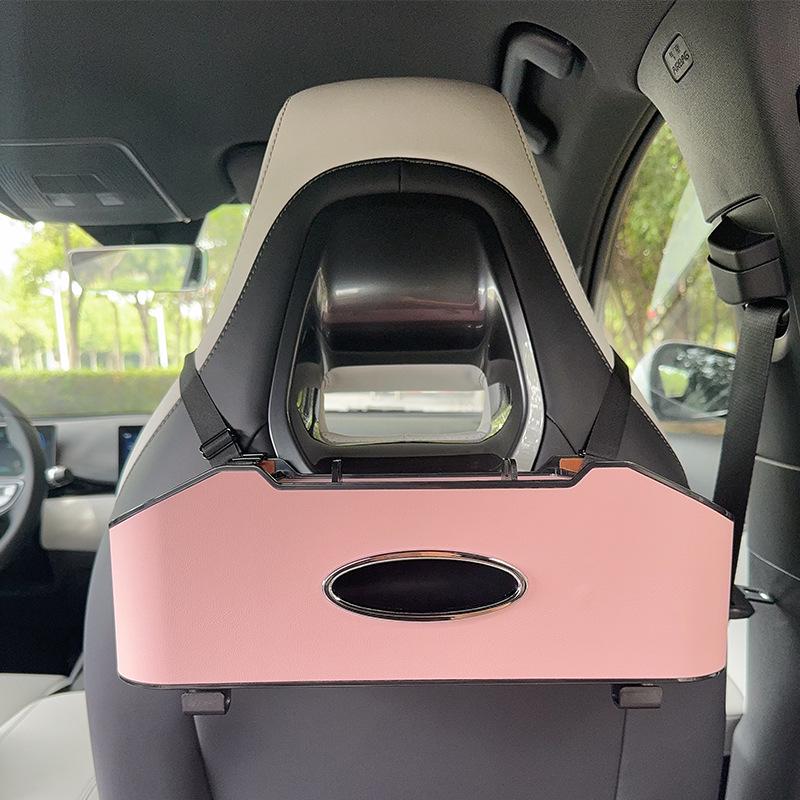 

Органайзер на спинку сиденья автомобиля с держателем для салфеток и подстаканником - Многофункциональный органайзер