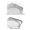 Sink Drain Basket Stainless Steel Mesh Strainer with Telescopic Double-Ear Handle Sink Basket Large Capacity Kitchen Colander for Washing And Draining