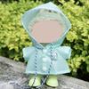 17cm Doll Raincoat Hooded Cape Small Animal Rainwear Waterproof Doll Clothes Gift for Birthday Display Collector