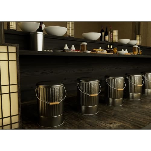 OBAKETSU Watanabe Metal Industry Obaketsu Cushion Can AKPL (Black)