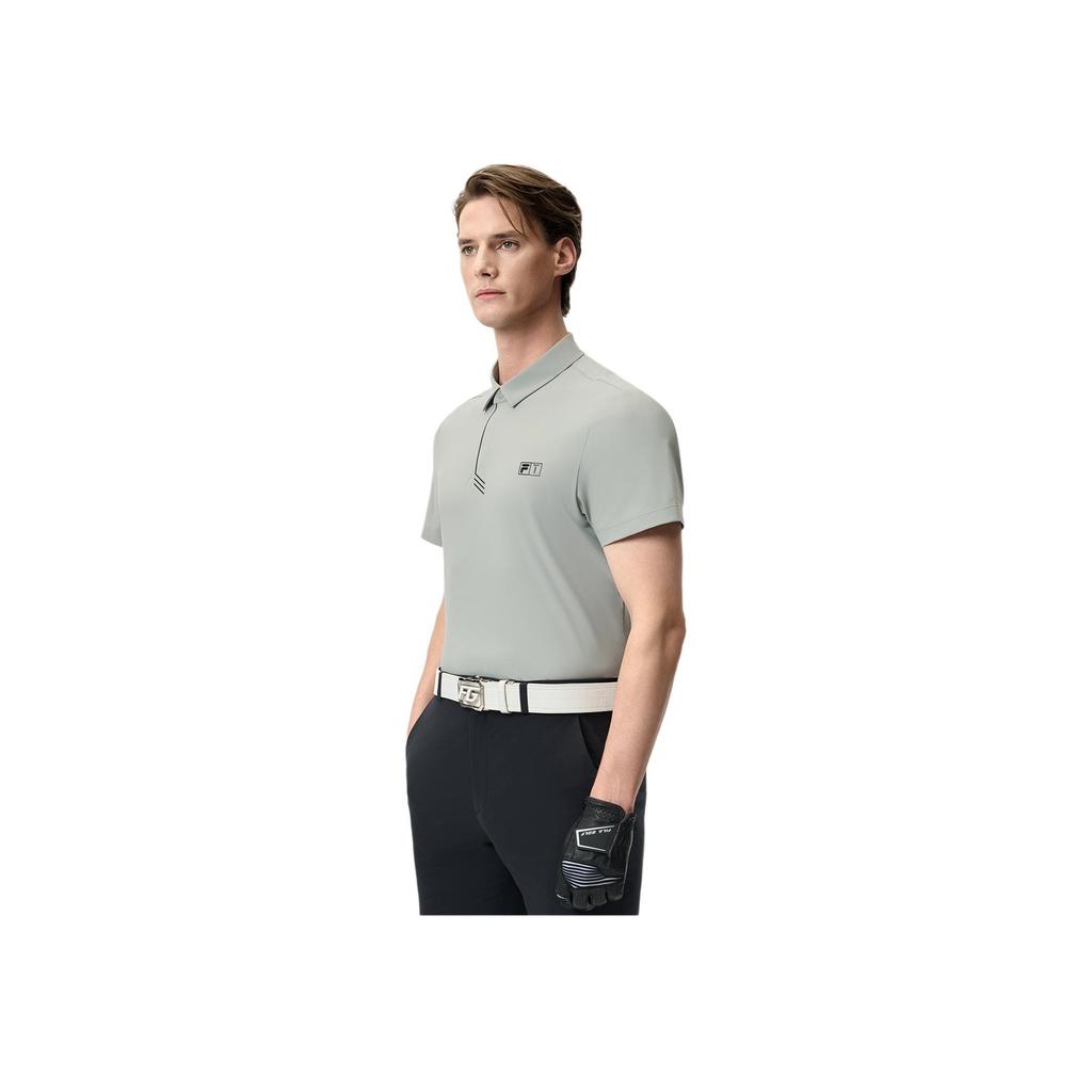 New FILA Golf Series SS25 Polo Shirt Men's Dome Gray GY A11M525201F-GY