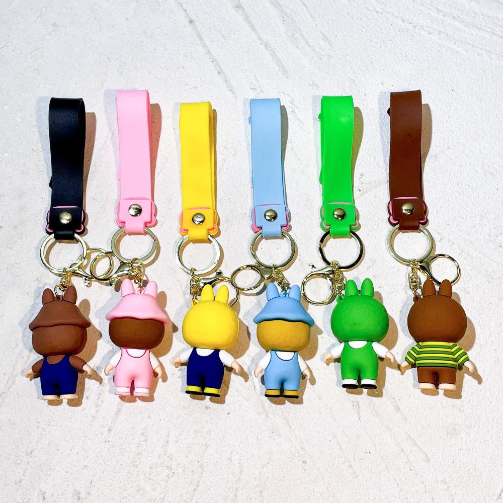 Labu Stoff Schlüsselanhänger 1 Stück Cartoon Knirps Junge Schultasche Anhänger Autoschlüsselanhänger Kleine Geschenke