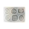 Heart Round Silicone Mould Quicksand Resin Filler Crystal Epoxy Resin Mold Filling Accessories DIY Jewelry Casting Mould
