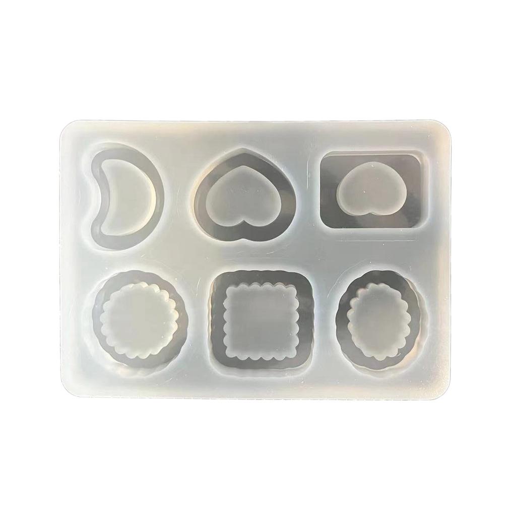 Heart Round Silicone Mould Quicksand Resin Filler Crystal Epoxy Resin Mold Filling Accessories DIY Jewelry Casting Mould