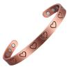 Bracelet thérapeutique pour femme, magnétique, en cuivre, manchette réglable