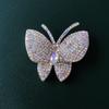 SKEDS Exquisite Women Girls Elegant Butterfly Crystal Brooch Pin Vintage Full Crystal Butterflies Insect Banquet Badges Buckles