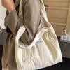 Niche Lightweight Large-Capacity Tote Bag Women'S Fashion Trendy Pleated Casual Shoulder Bag Cloud Puff Handbag