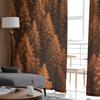 Wallpaper Forest Tree Autumn Tulle Window Curtains for Bedroom Luxury Home Decor Drapes In Living Room Chiffon Panels