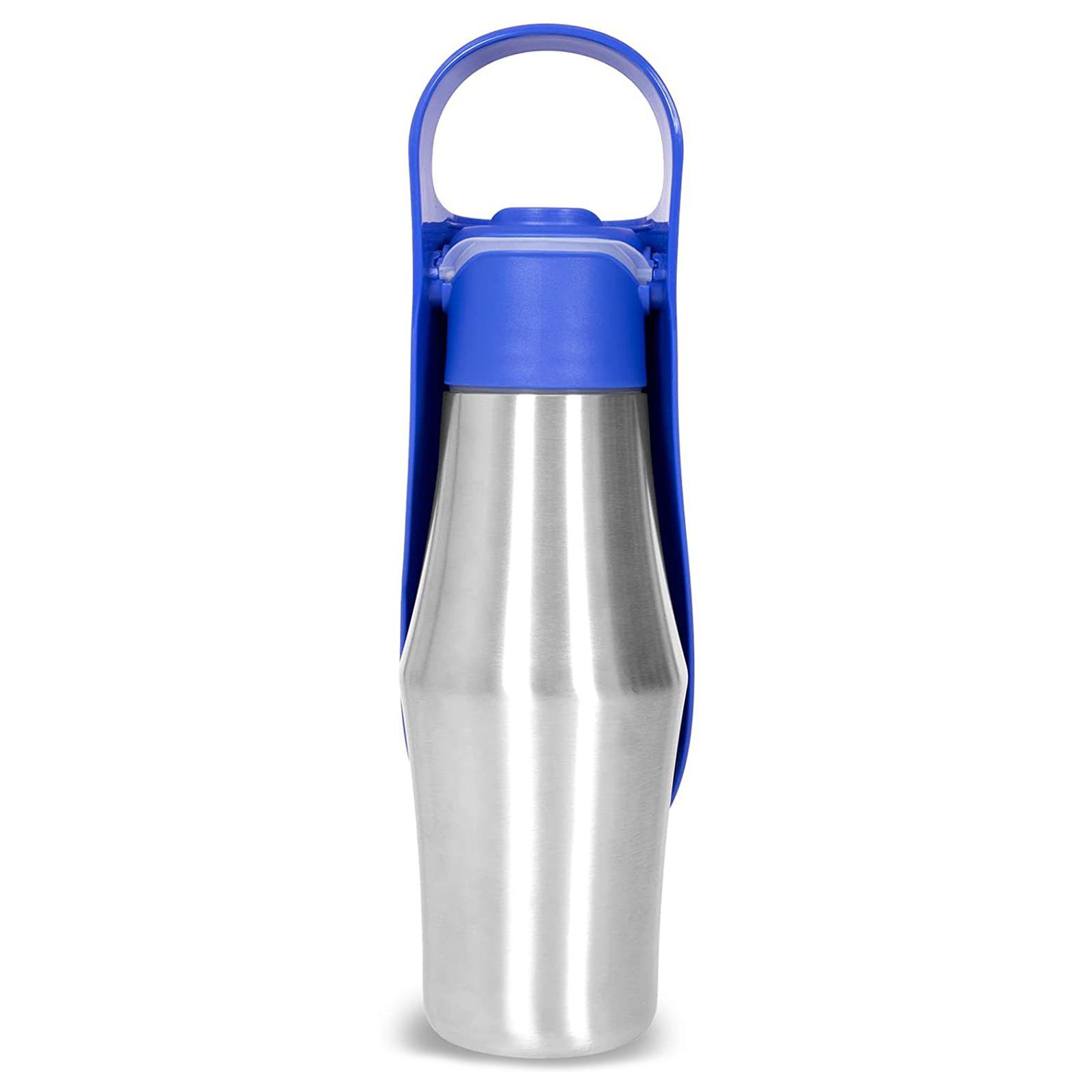 

Портативна миска для води для собак для собак, які подорожують, собаки-поїлки, диспенсер для води, пляшка для води для собак, портативна герметичність темно-синього кольору