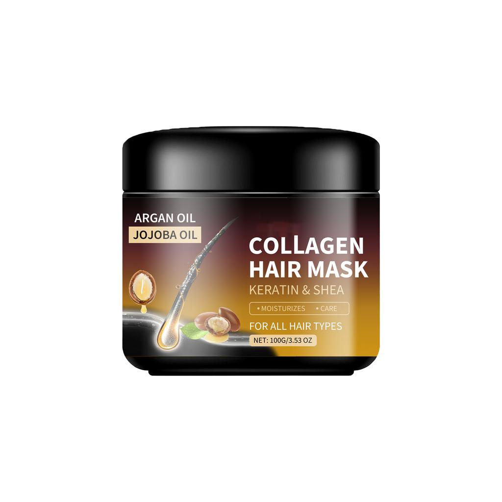 Hair Mask With Collagen, Biotin, Argan Oil - Moisturizingfor Dry, Damaged, Split Hair, Hair Loss, And Heat & Color