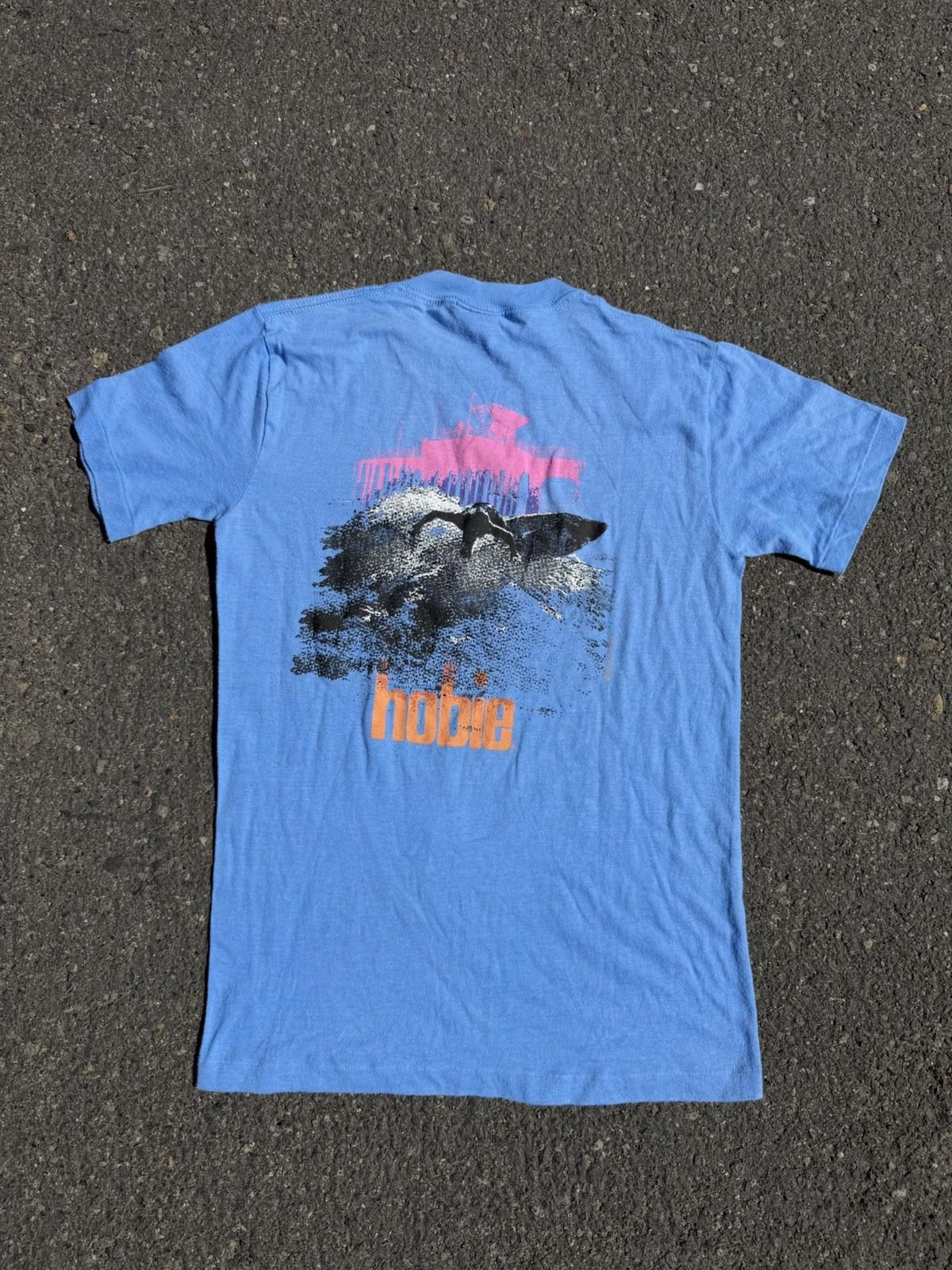 Vintage 80s Hobie Surf RARE Blue Men’s Shirt Size MEDIUM Unisex T-Shirt S