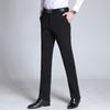 Summer New Men's Elastic High Waisted Straight Leg Pants Loose Casual Pants