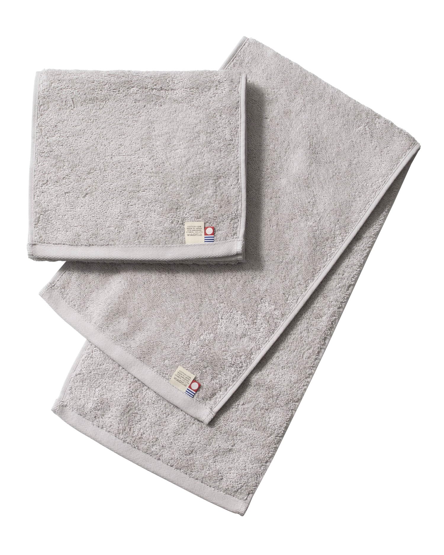 

Slim Face Imabari Set of Medium 22 x Made in Lavender [aso] Towels, 2, Thick, 82cm, 100% Cotton, Japan, Moffin, Gray, Plain, cy-mf319-sf2-a-lg
