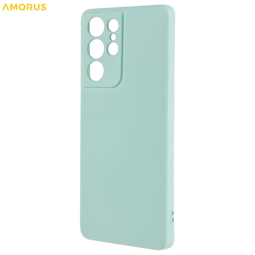 For Samsung Galaxy S21 Ultra 5G Case Precise Cutouts TPU Fiber Lining Shockproof Phone Cover