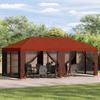 Pavilion with Side Walls 6 X 3 M Terracotta