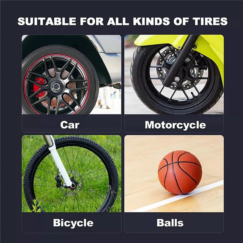 Portable Air Compressors Air Pump For Tires Car Accessories Wireless Efficient Inflation Air Pump Cordless Tire Inflator For
