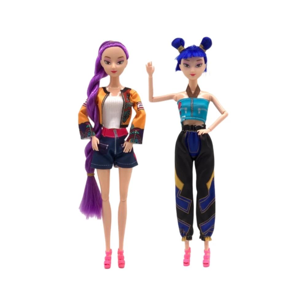 NEW Kpop Demon Hunters Action Figure Vinyl Doll Toy Kawaii Huntrix Anime Figures Rumi Mira Zoey For Children Christmas Gift